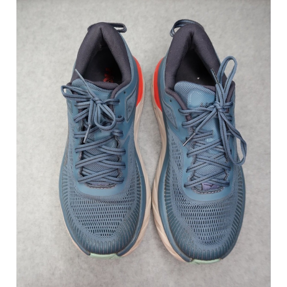 HOKA‎ Bondi 7 Wide Real Teal Running Shoes Cushioned Men's Size 8 2E Sneakers